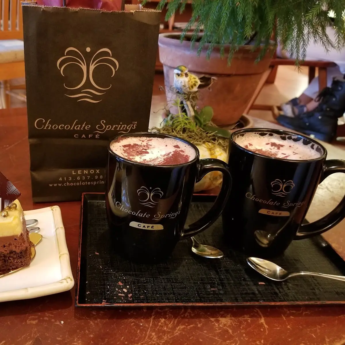 Hot Chocolate & Passion Fruit Dessert