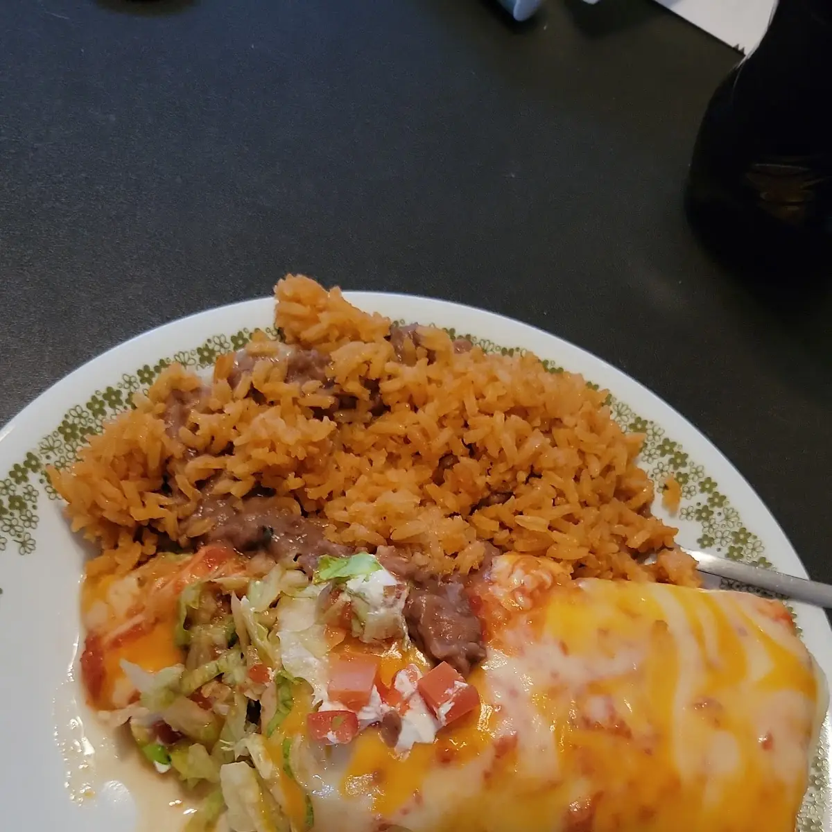 Burrito Topped with Salsa