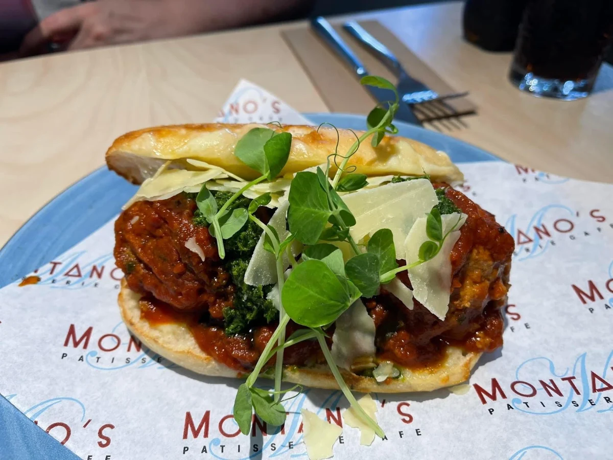 Meatball Sub, Montano's Patisserie Cafe.
