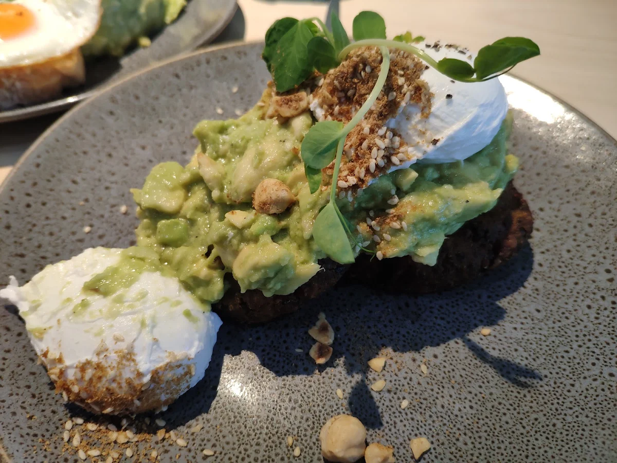 Smashed Avocado, Montano's Patisserie Cafe.