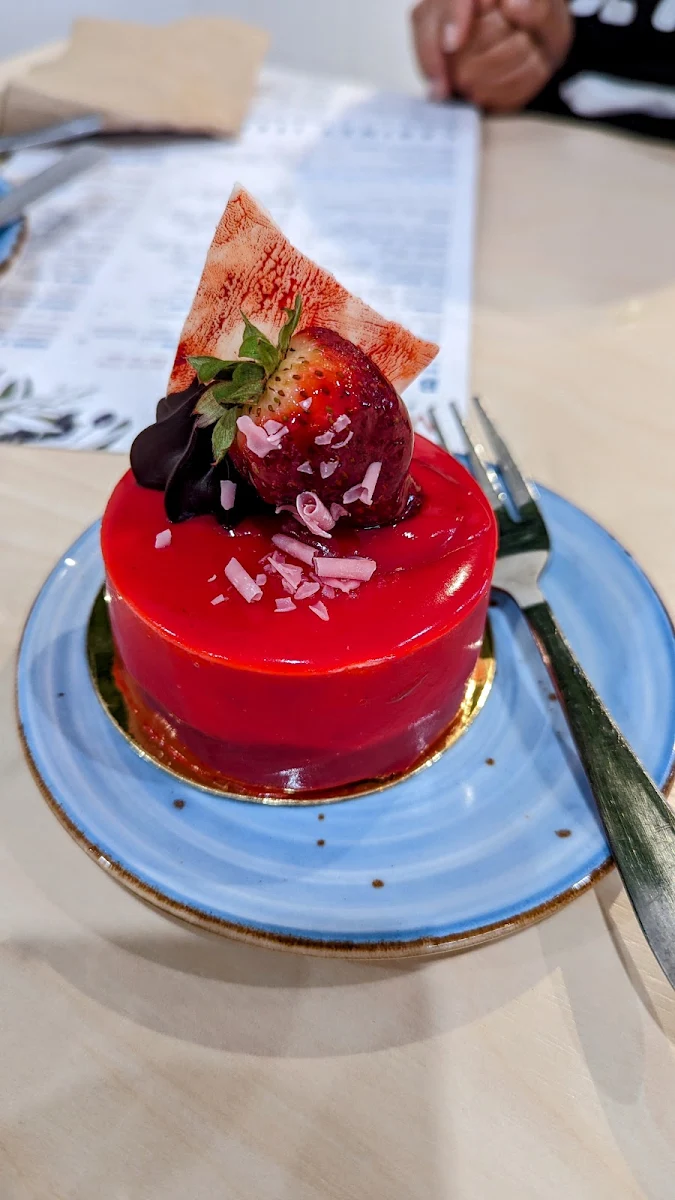 Strawberry Choco Mousse, Montano's Patisserie Cafe.