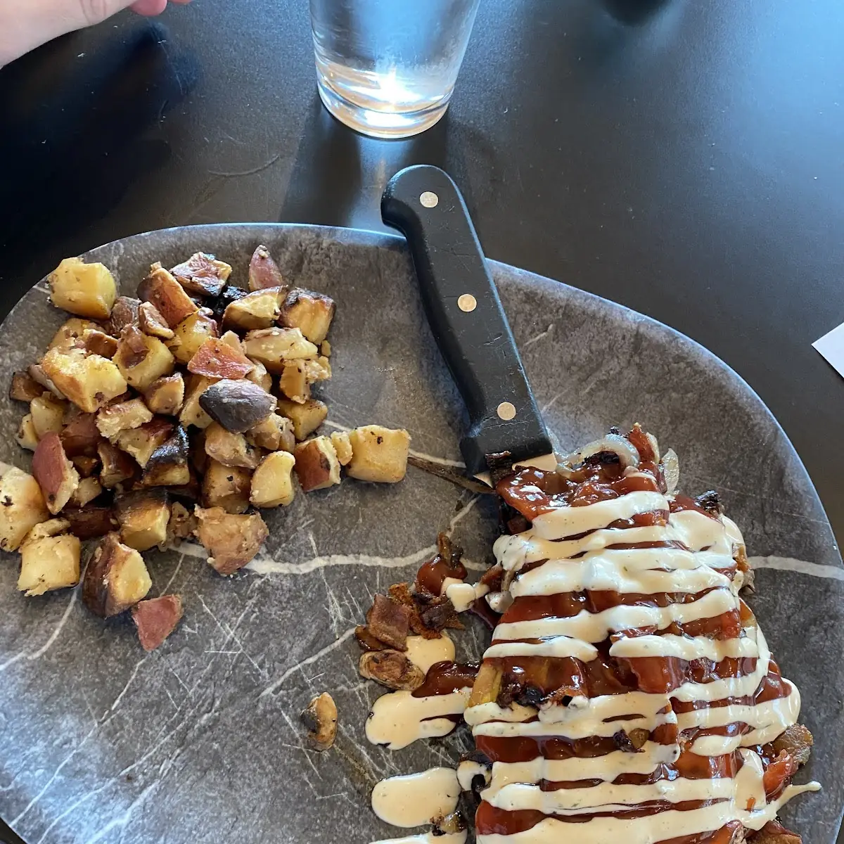 Smothered Chicken with Roasted Red Potatoes