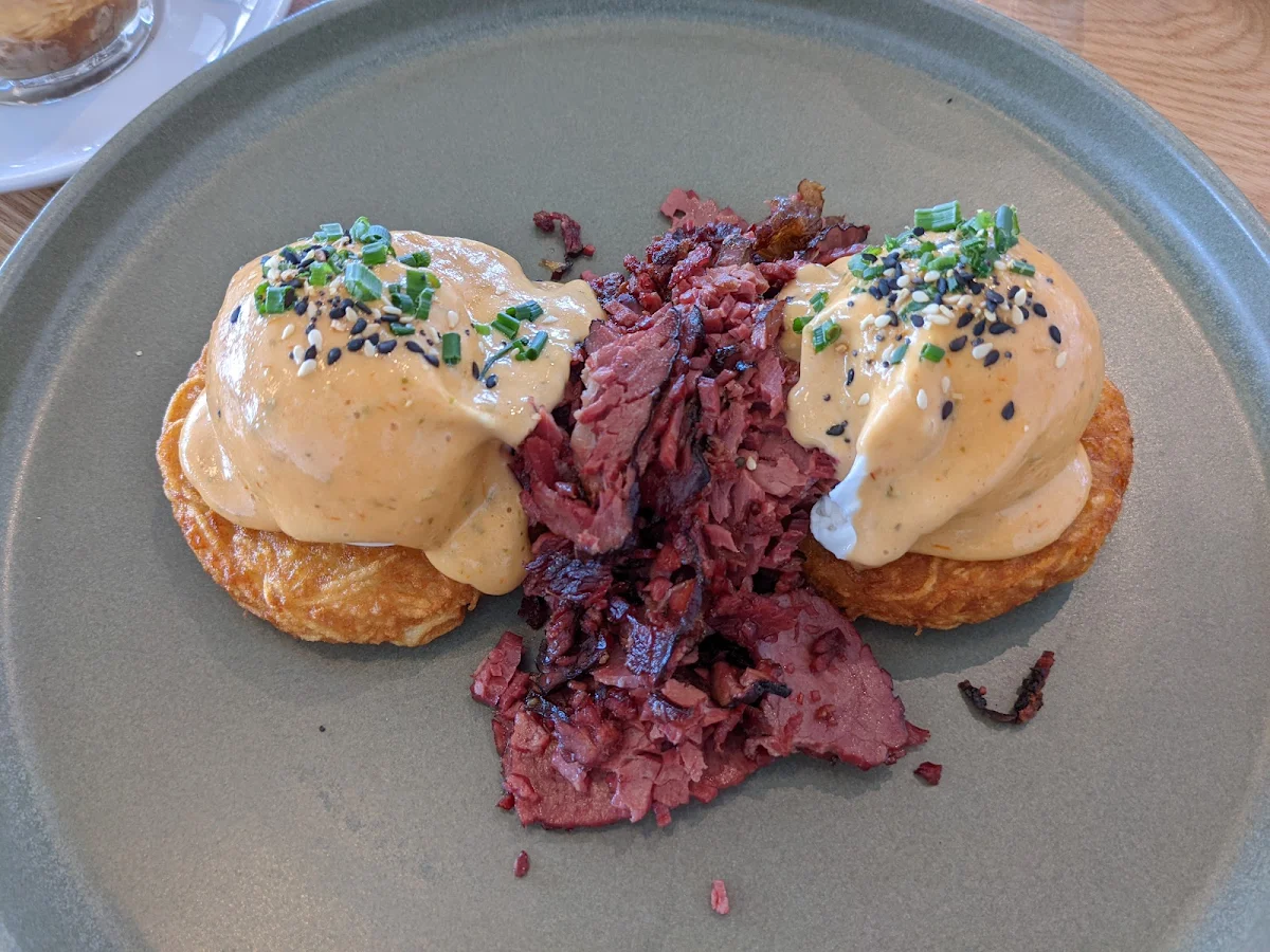 Eggs Benedict with Pastrami