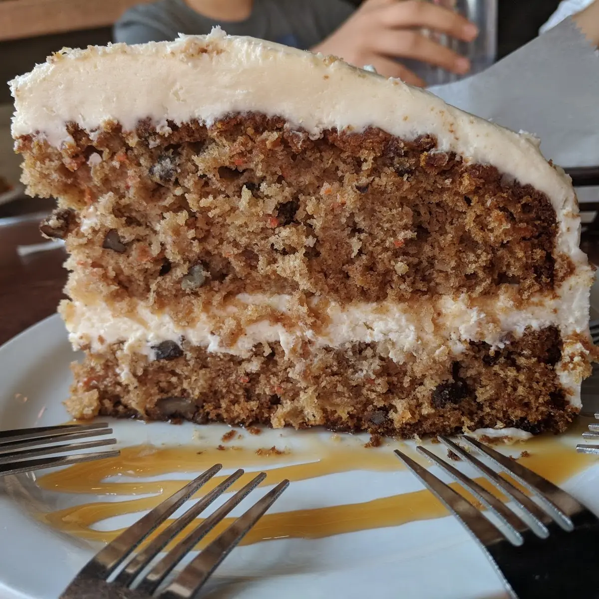 Carrot Cake with Caramel Drizzle