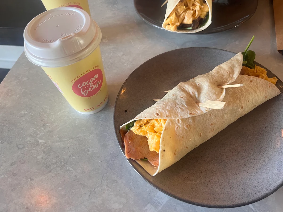 Brekky Wrap, Cocoa & Bean