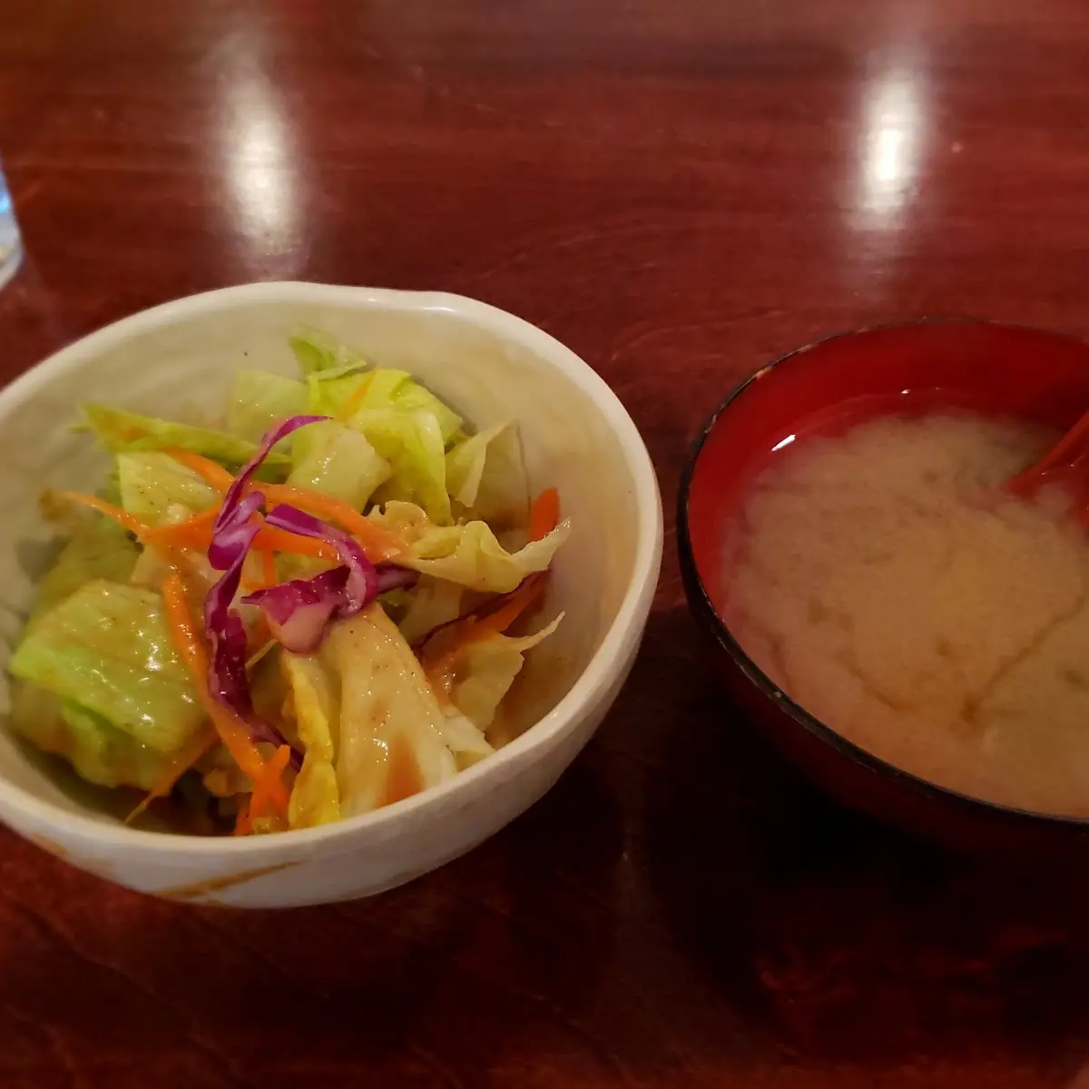 Salad and Miso Soup