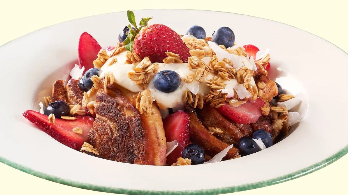 Large Bowl of Fresh Fruit with Toast, Cora's Breakfast & Lunch