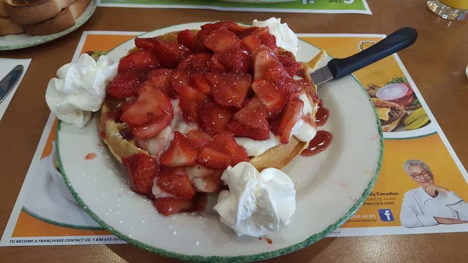 Strawberry Waffle, Cora's Breakfast & Lunch