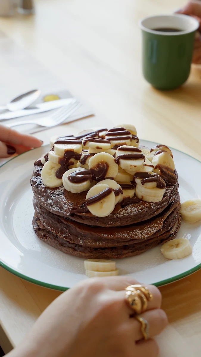 Triple Chocolate Pancakes, Cora's Breakfast & Lunch
