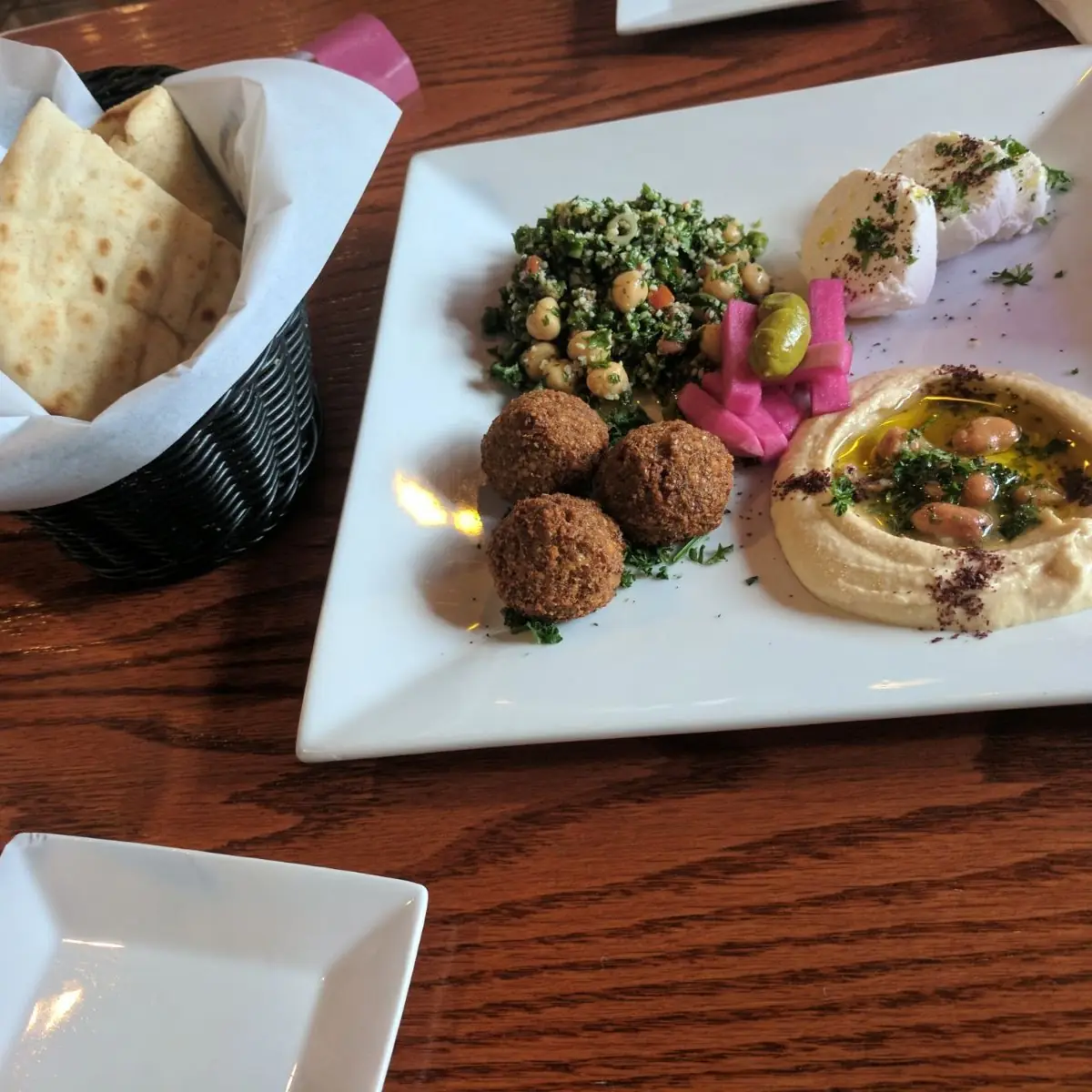 Falafel and Stuffed Grape Leaves