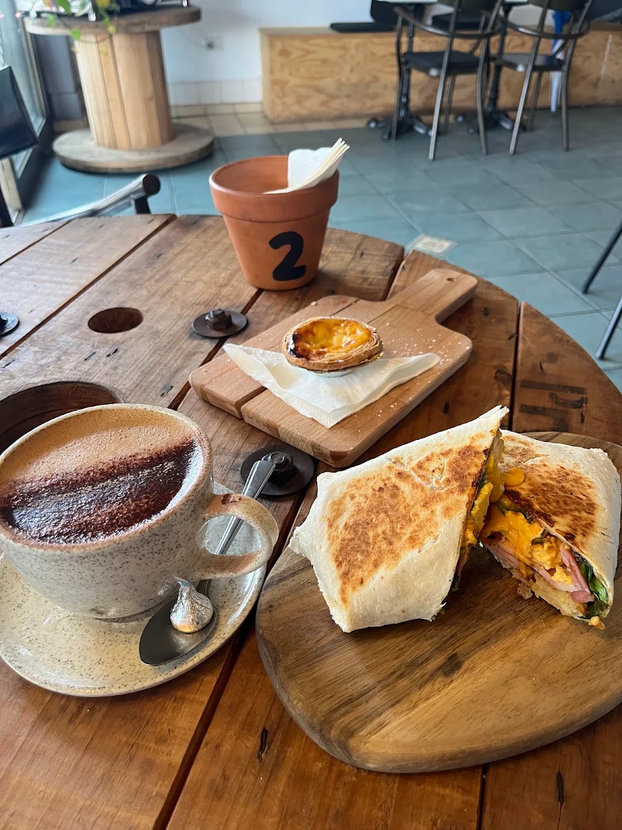 Brekky Burrito & Portuguese Tart, The Barn Dungog - Pastry House