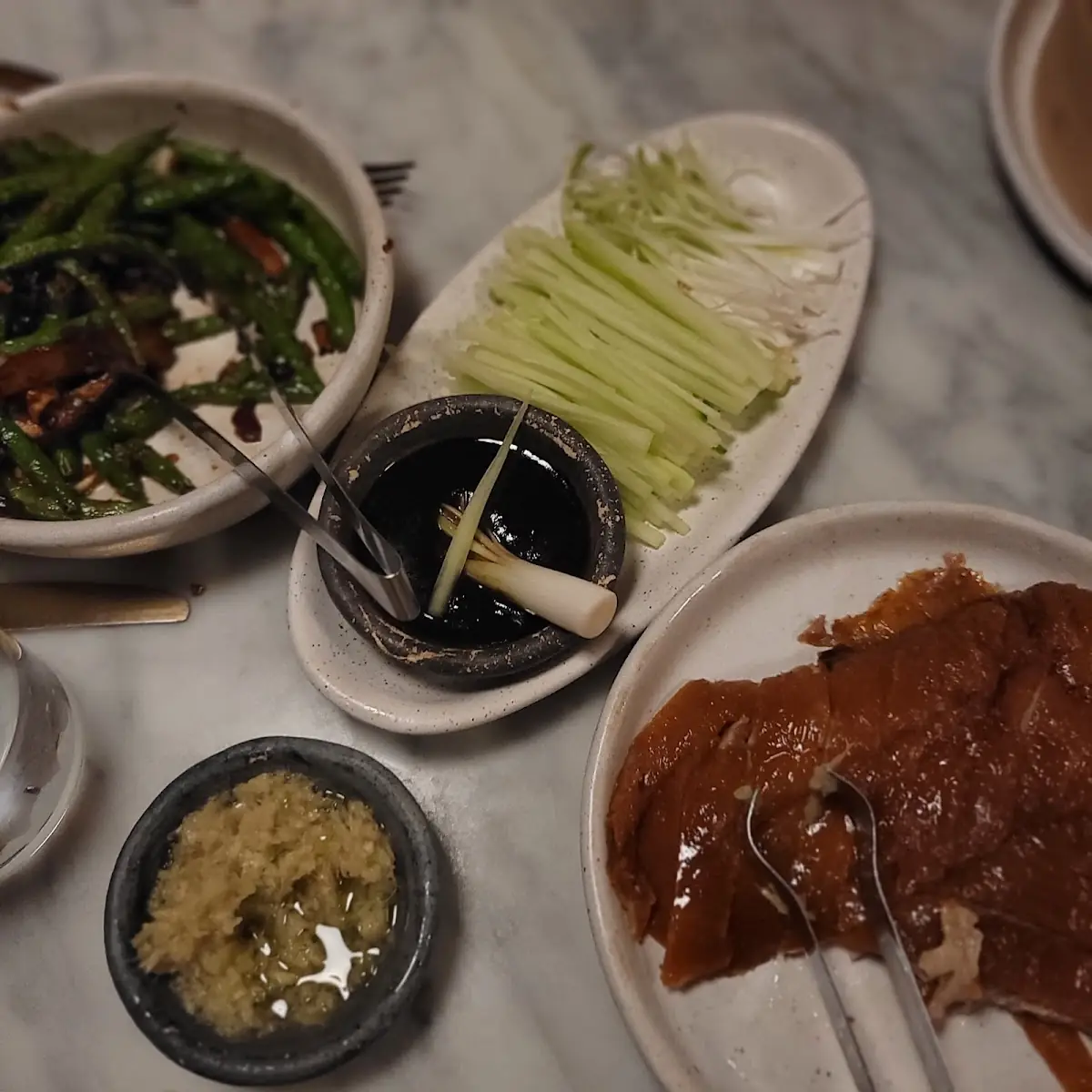Peking Duck Chicken Dumpling Shrimp Shumi Crab Dumpling