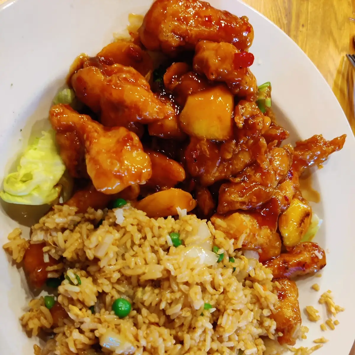 Spicy Orange Peel Chicken Fried Rice
