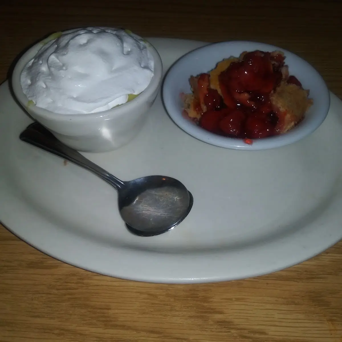 Banana Pudding and Cherry Cobbler