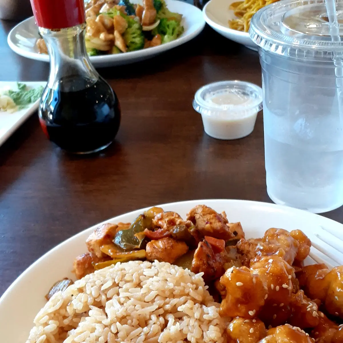 Sesame Chicken and Kung Pao Chicken Combo