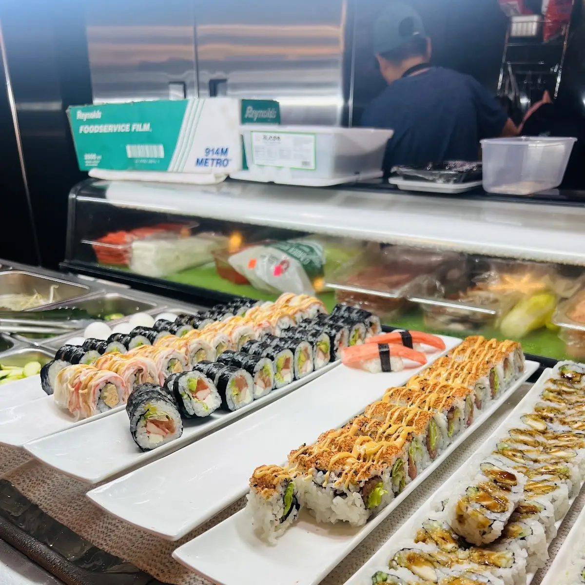 Assorted Sushi Rolls and Maki
