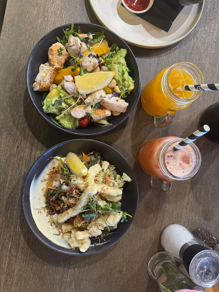 Calamari Salad, Golden Brew Cafe Mornington