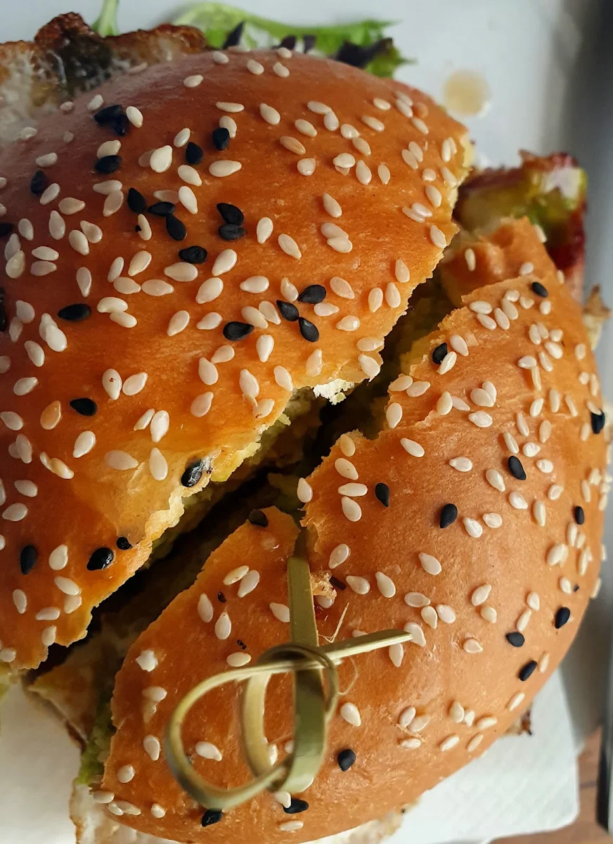 Milk Bread Hamburger Delish, Double Shot Noosa