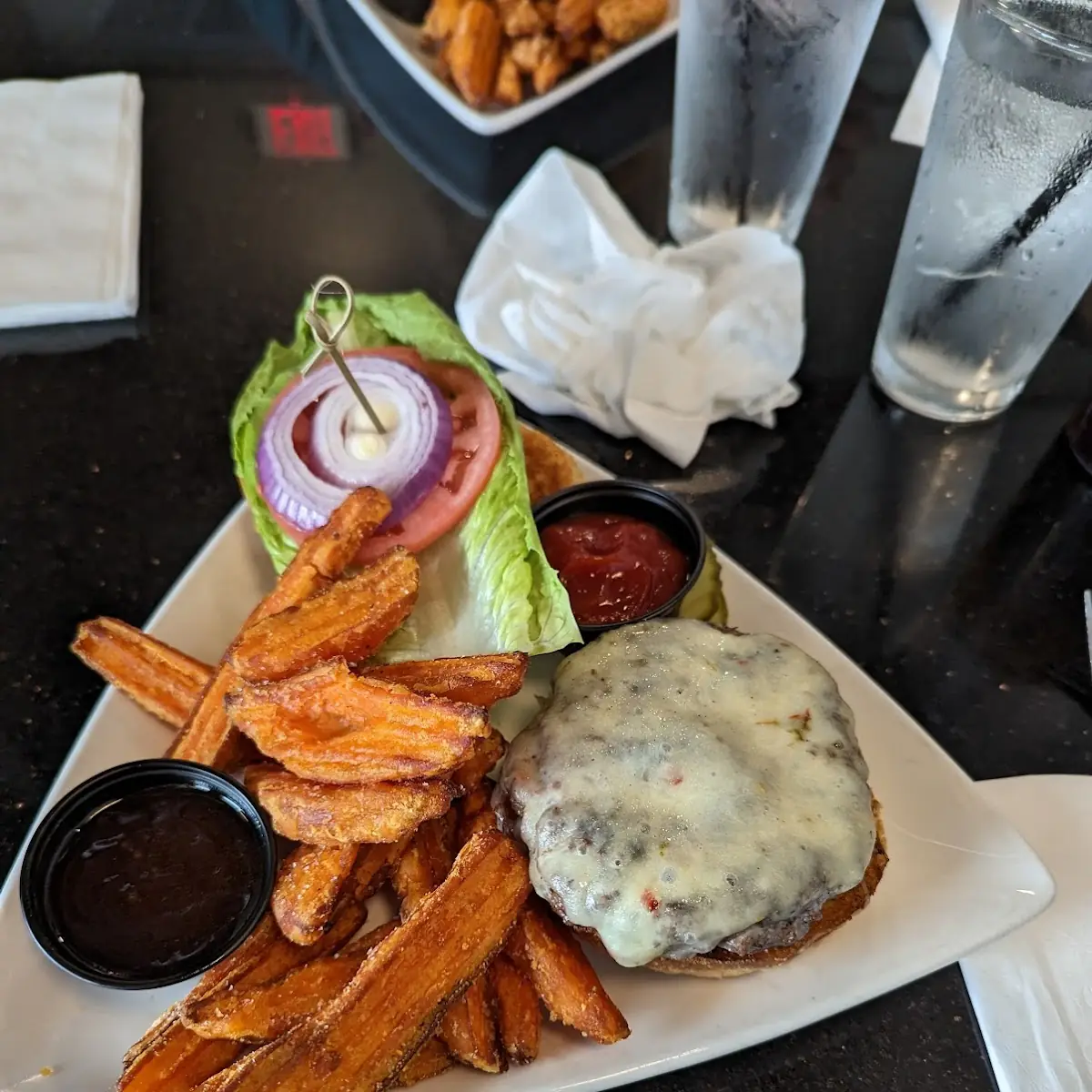 Mushroom Swiss Burger