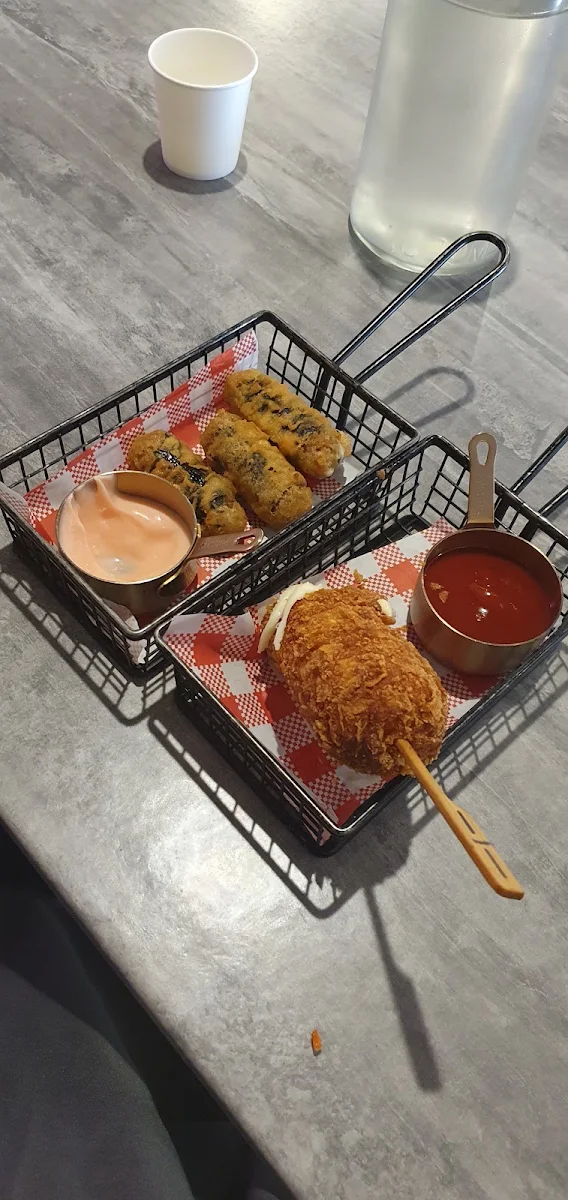 Seaweed Rolls and Corn Dog