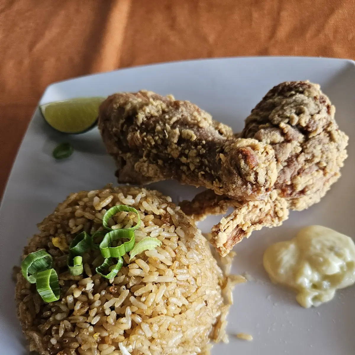 Crispy Chicken w Fried Rice
