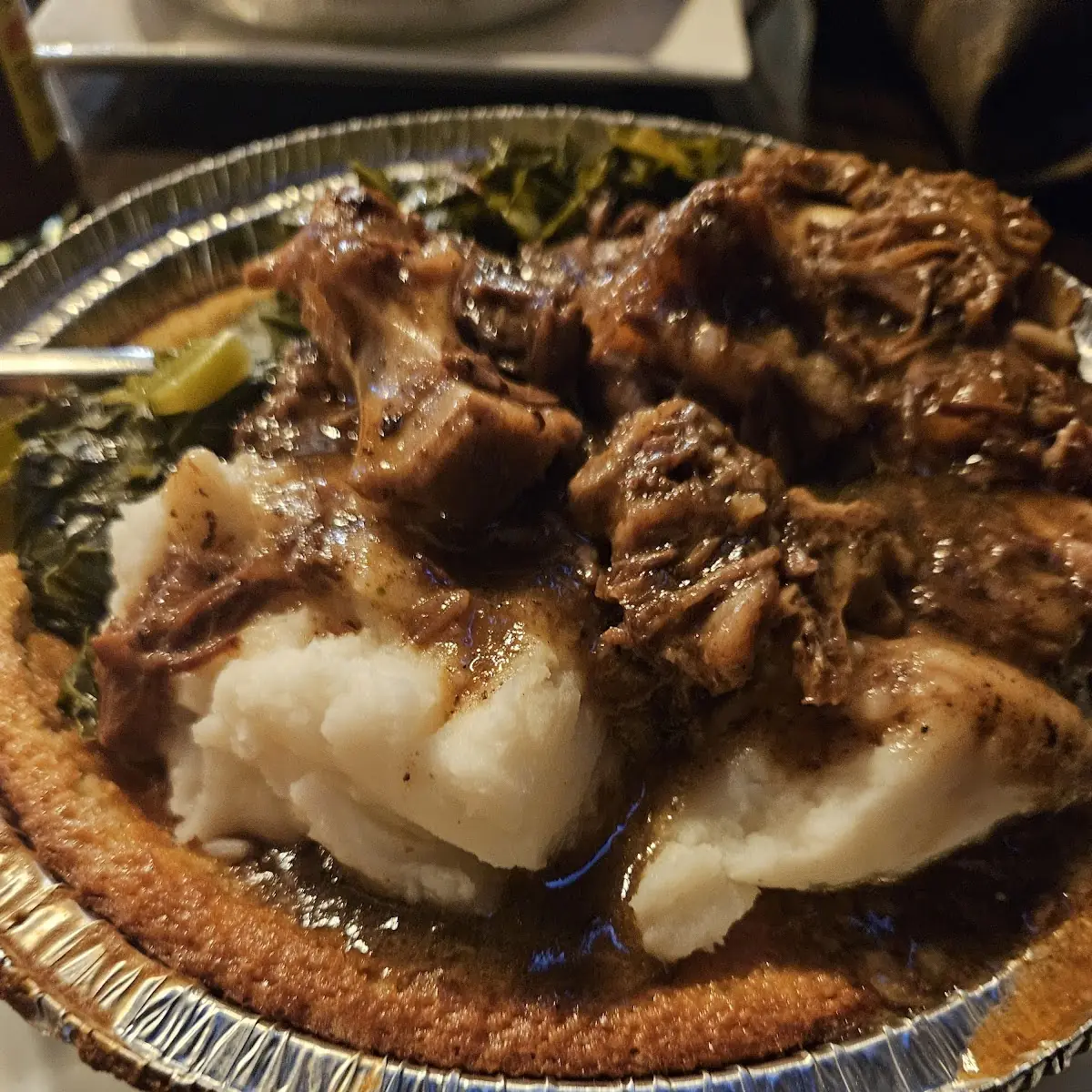 Oxtails Soul Food Cornbread Bowl