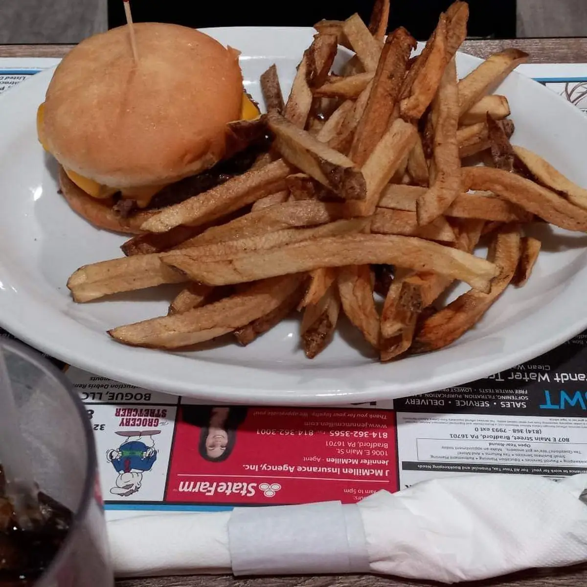 Cheeseburger and French Fries