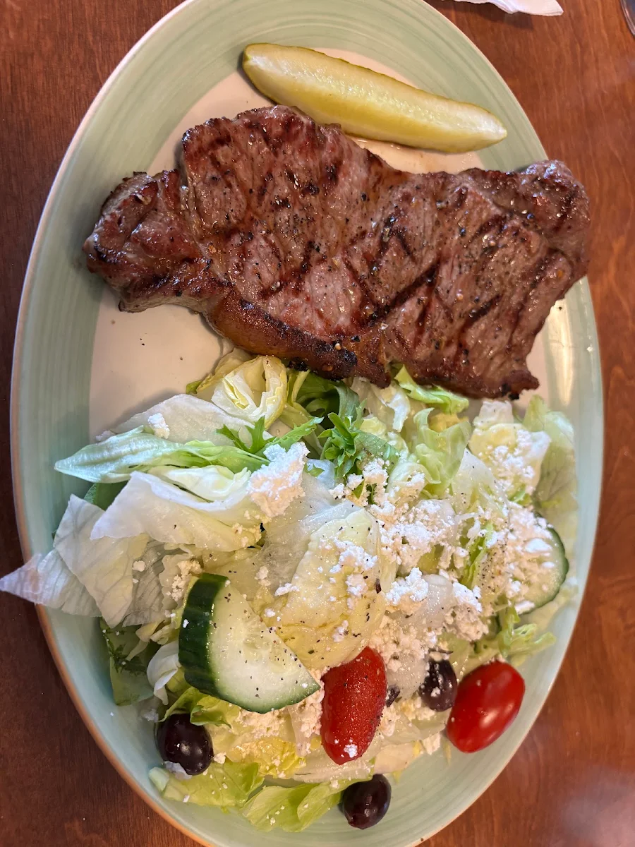 Steak and Salad Dressing, PJ's Restaurant Dining Lounge