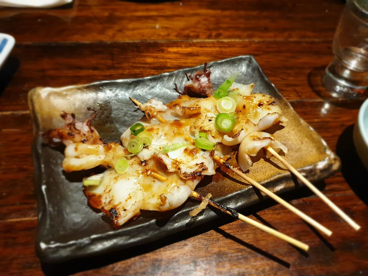Grilled Baby Squid, Yakitori Takumi