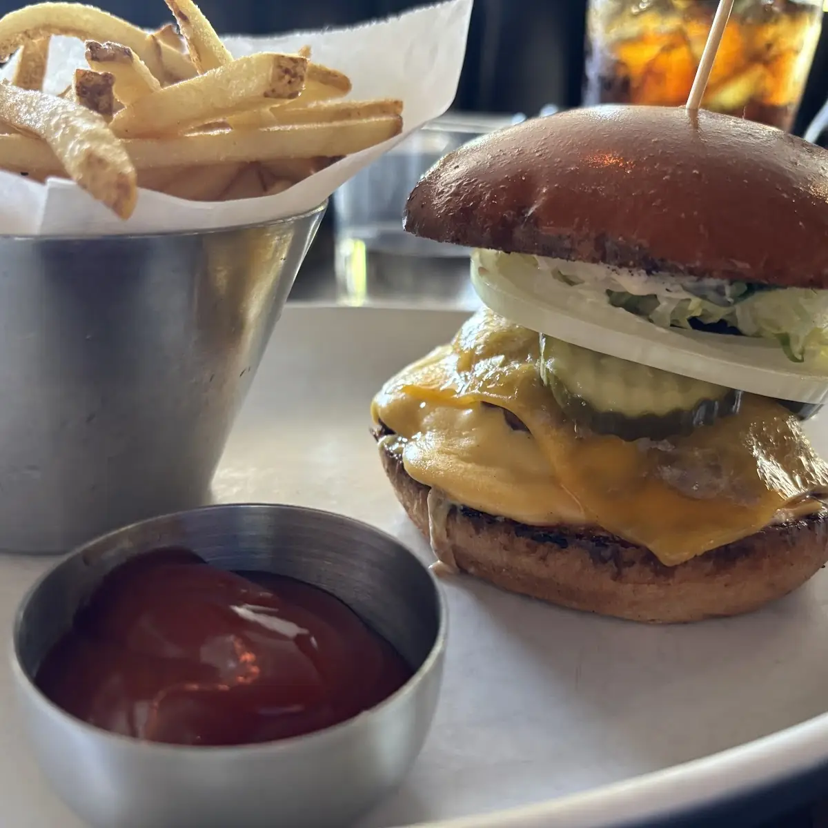 Crispy Chicken Sandwich and Fries
