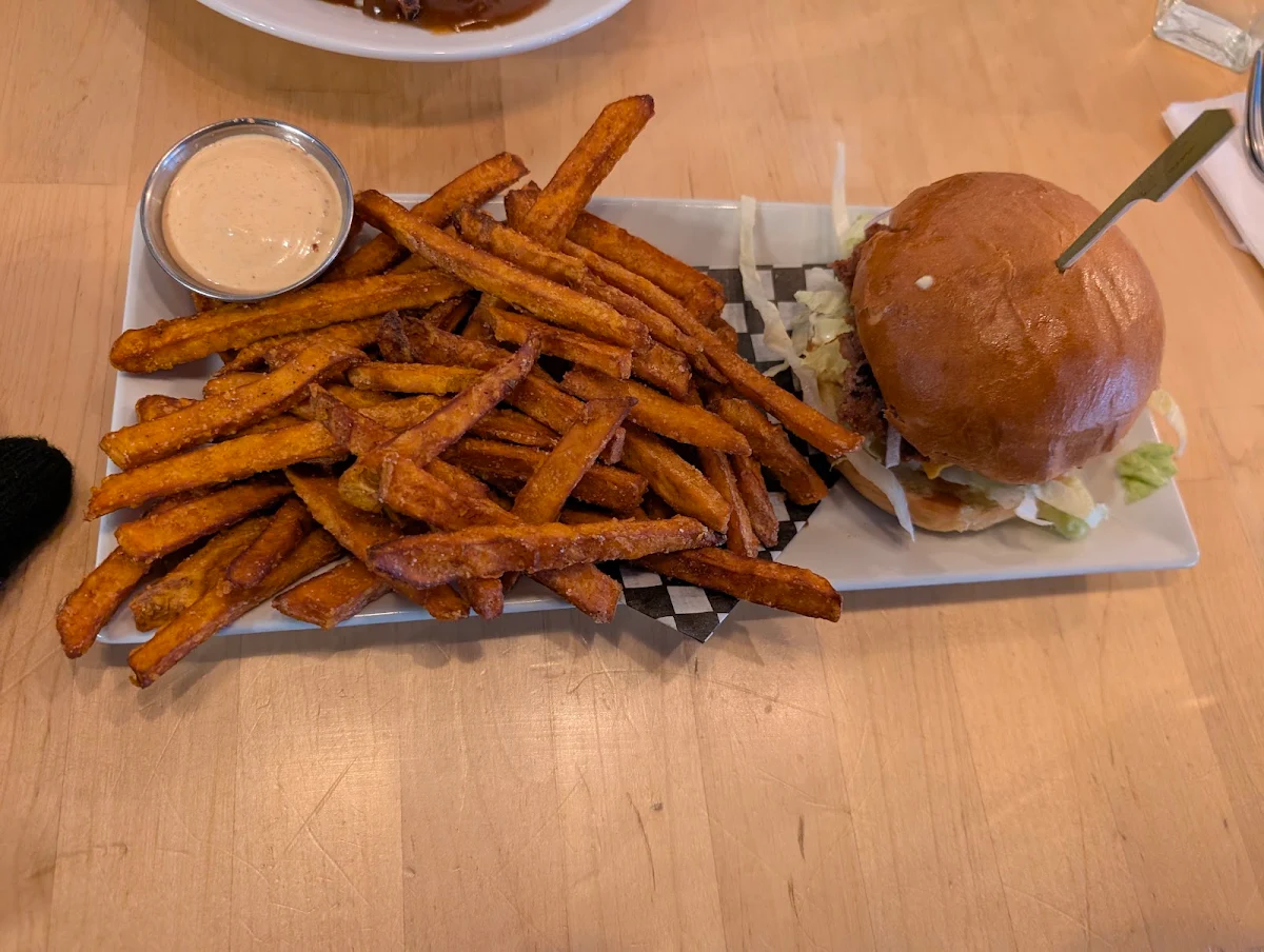 Deep Fried Cheese Burger with Fries, No Forks Given