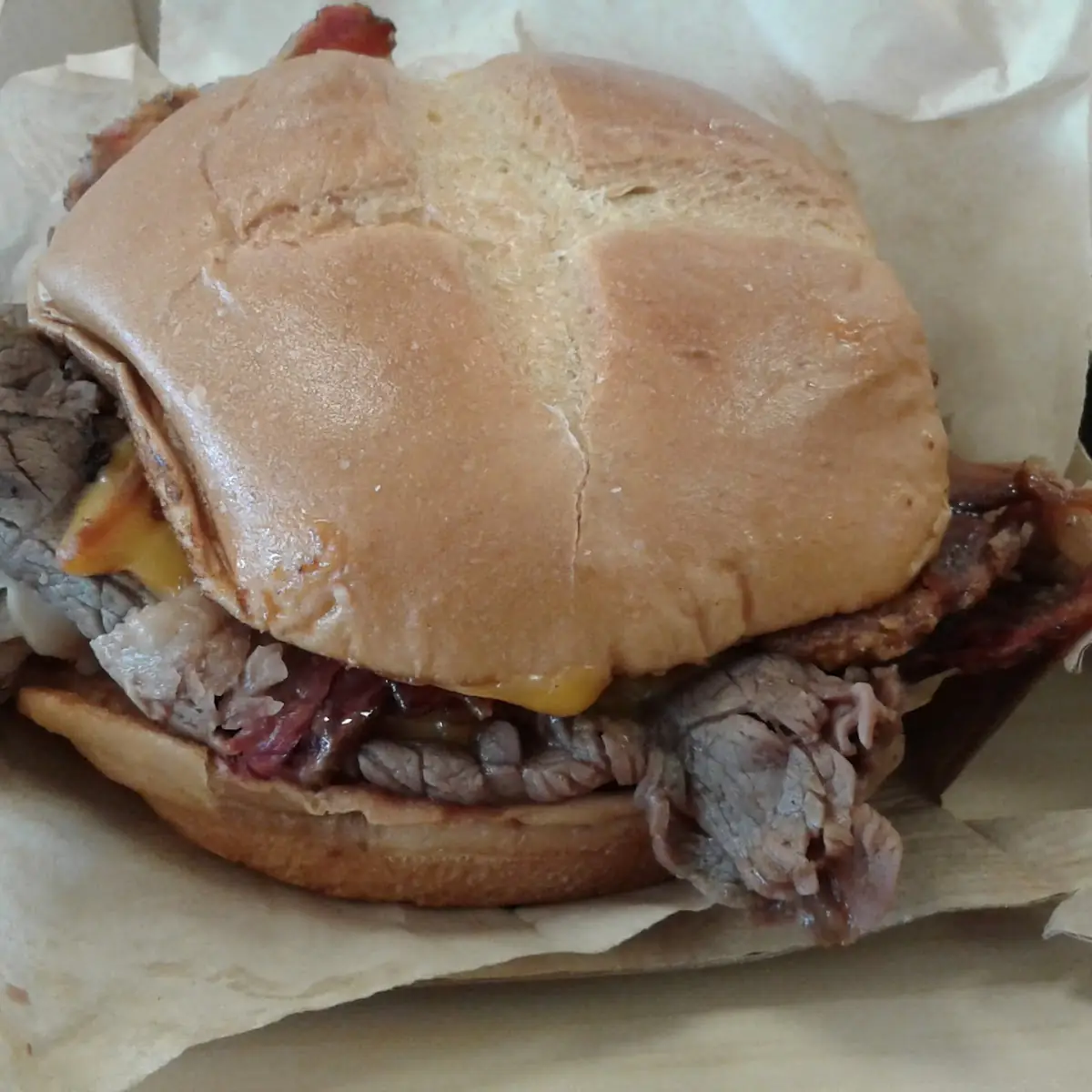 Braised Beef and Beer Cheese Sandwich