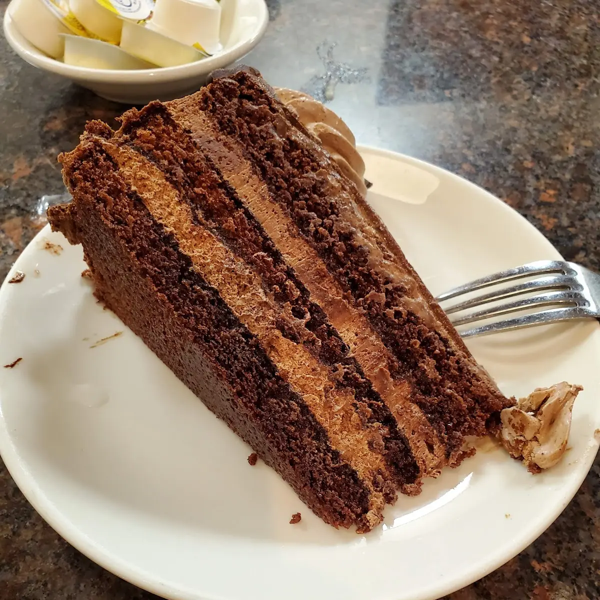 Chocolate Moose Cake Slice