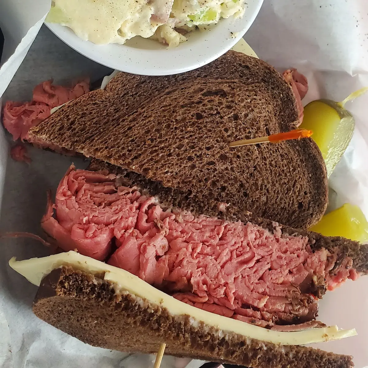 Roast Beef Sandwich on Rye