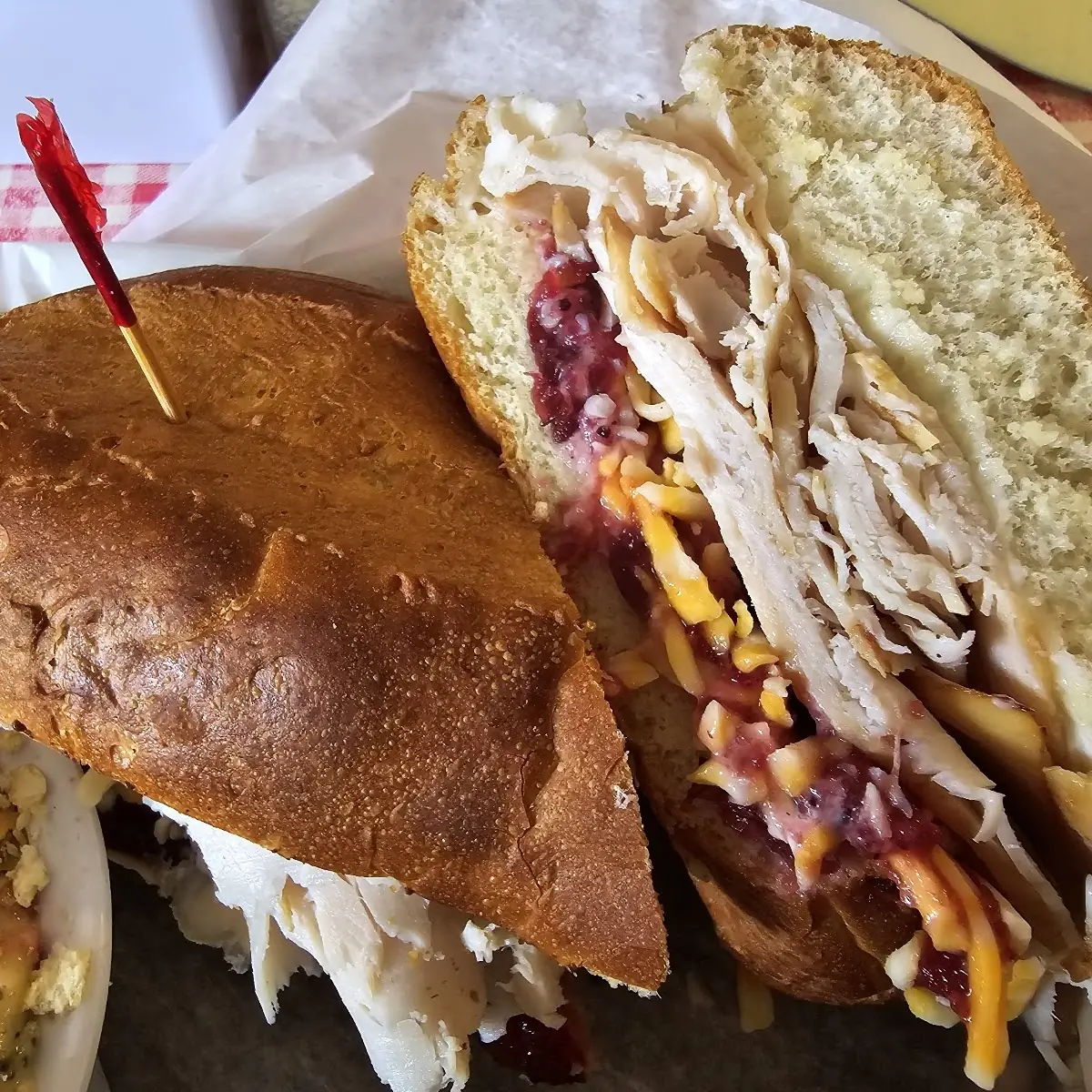 Smoked Turkey and Cheese Sandwich