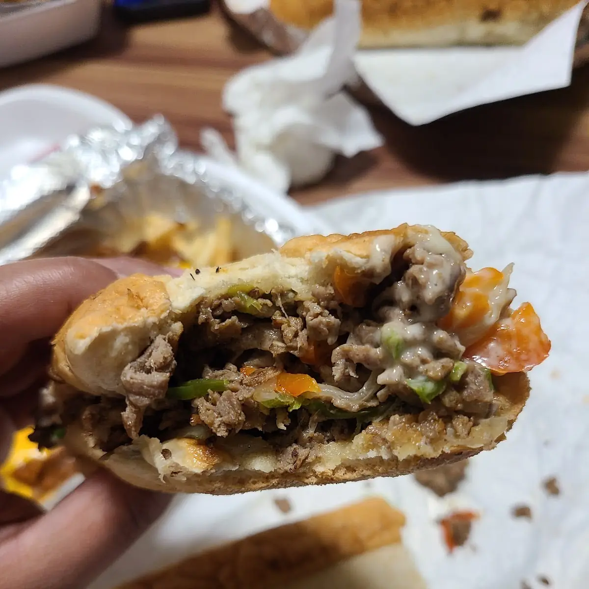 Pepper Cheesesteak Sandwich