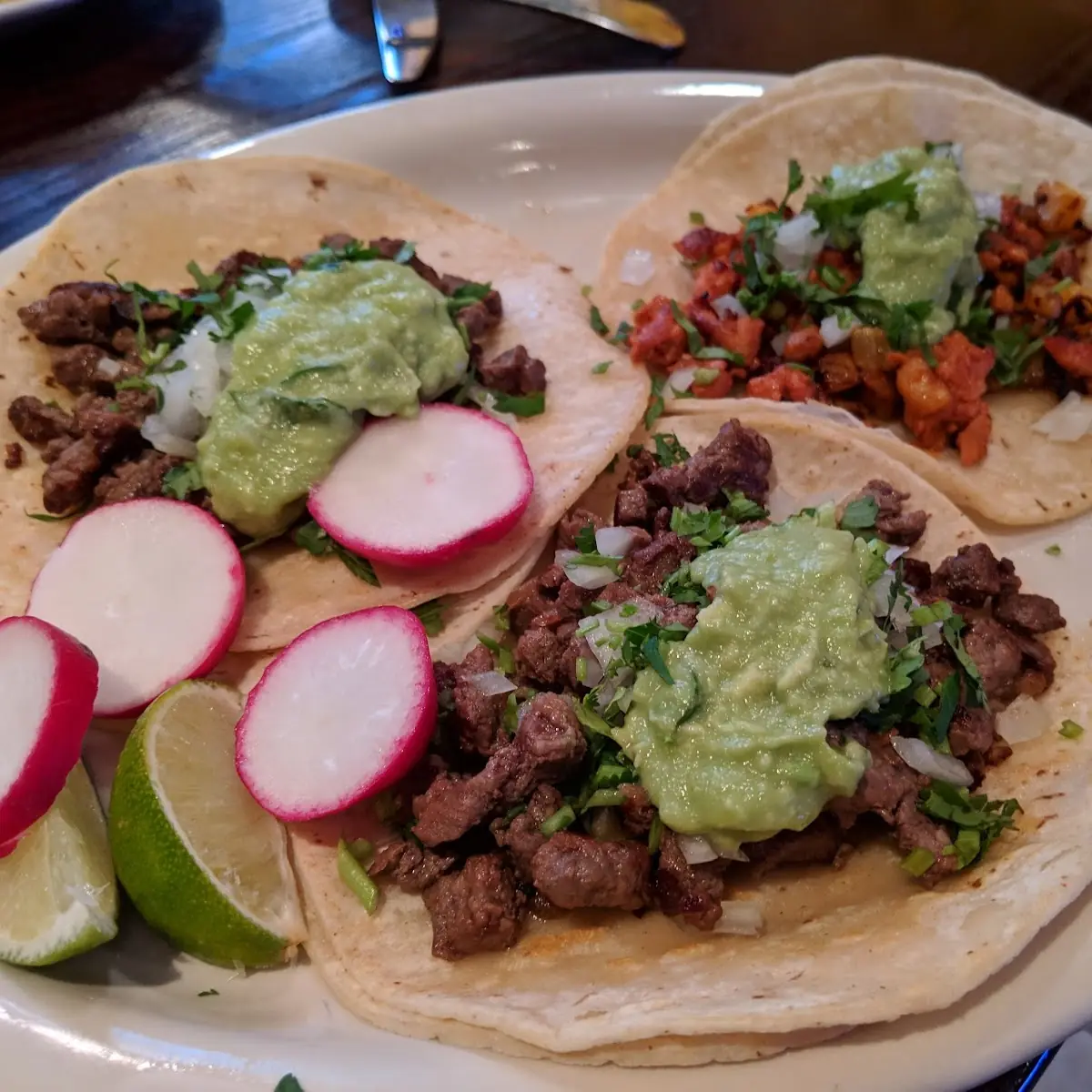 Steak and Al Pastor Tacos
