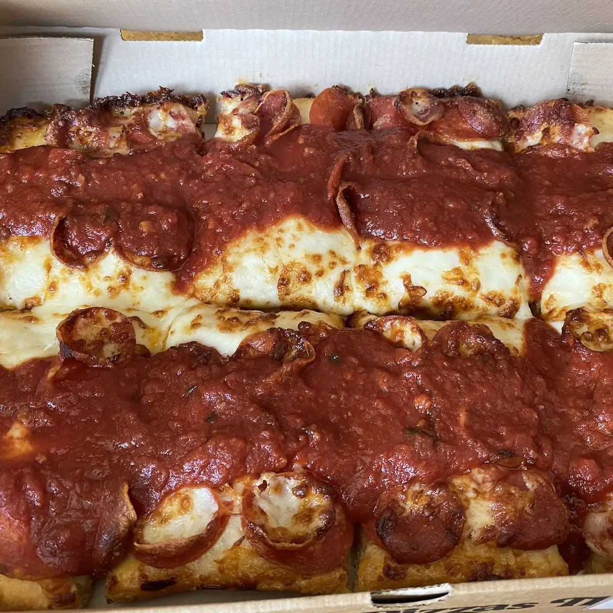 Detroit Style Pepperoni Pizza