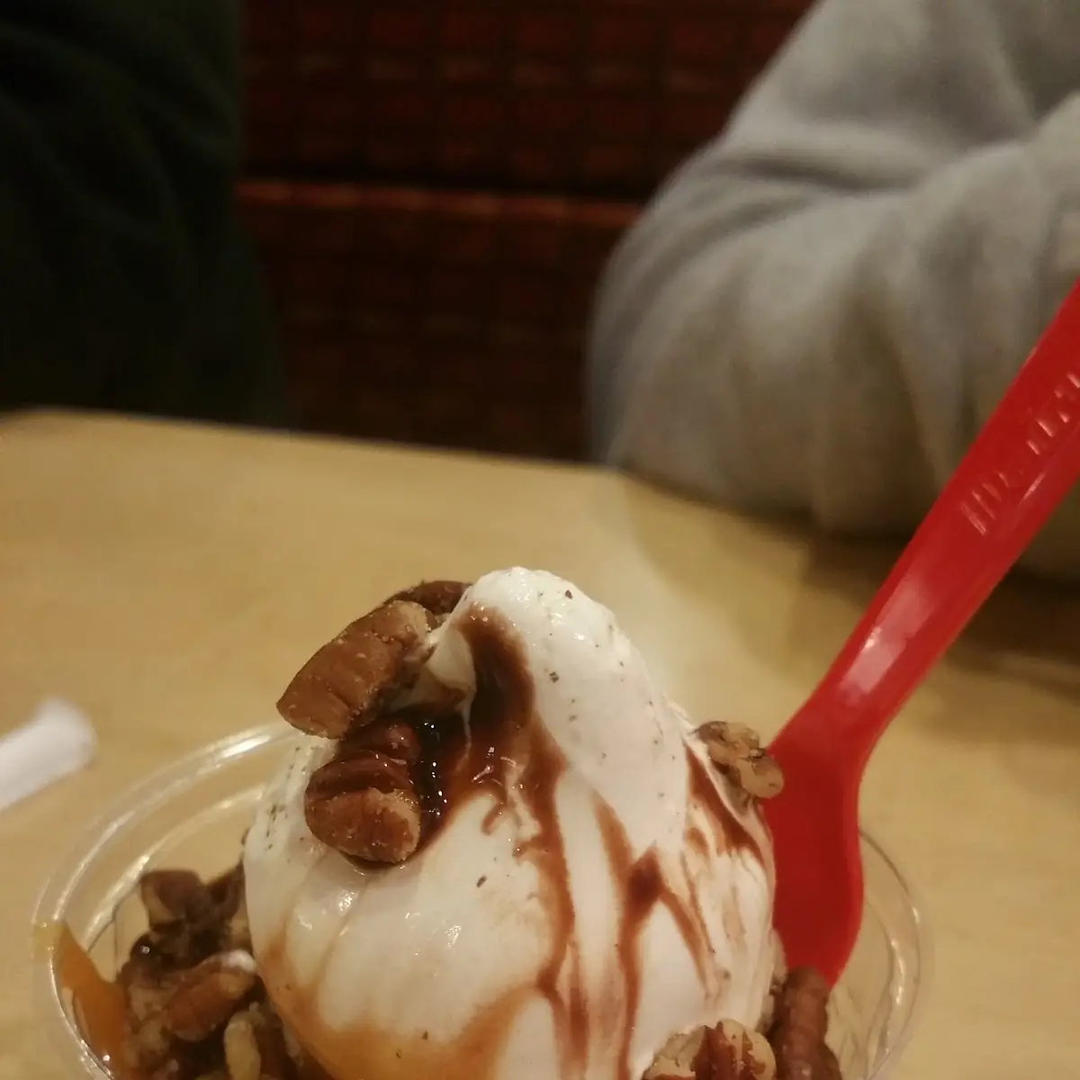 Hot Fudge Sundae with Pecans