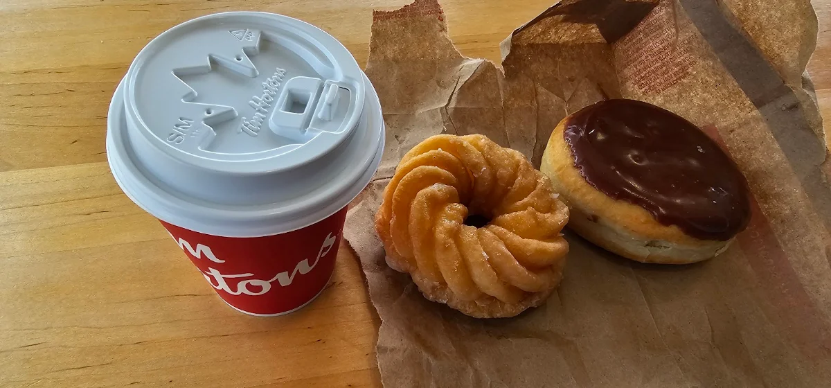 Honey Curler and Boston Cream, Tim Hortons