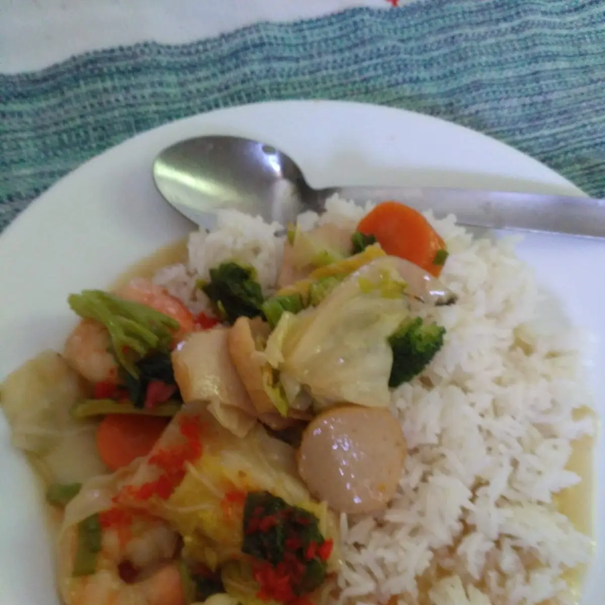Nasi Cap Cay Mix Vegetables Seafood Rice
