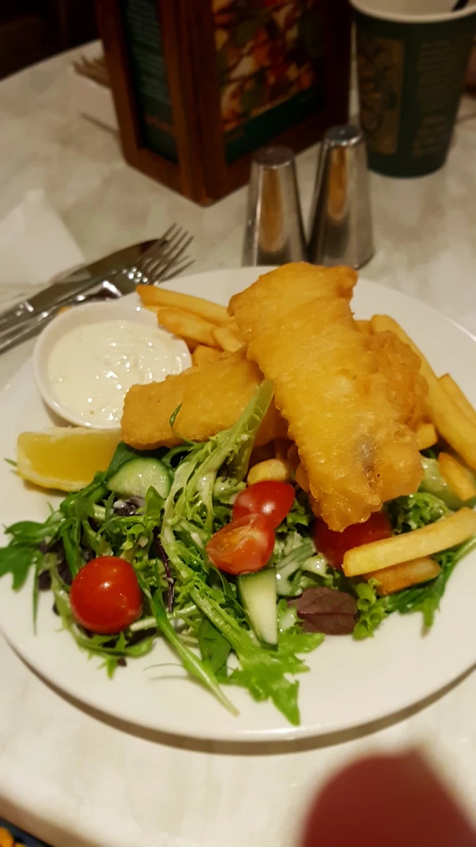 Fish and Chips, Dôme Café - Rockingham