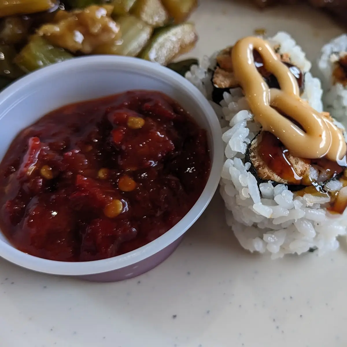 Sushi & Garlic Chili Sauce