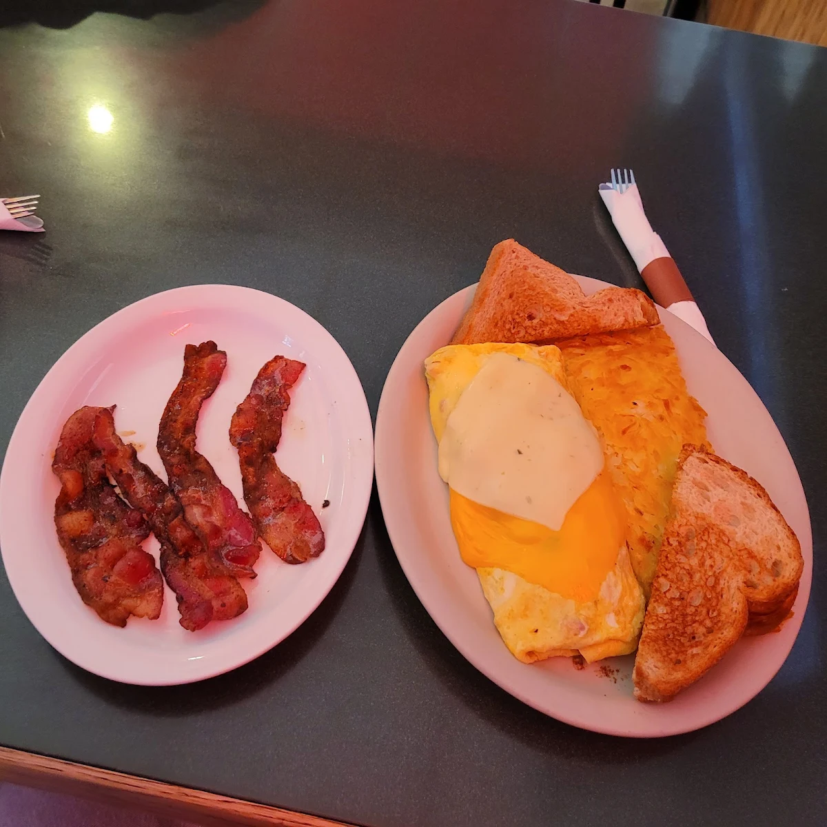 Ham Onion Cheese Omelet