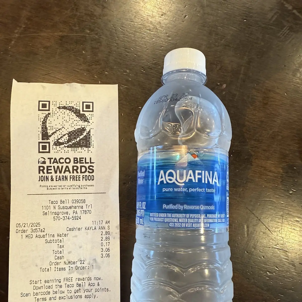 Aquafina Bottled Water