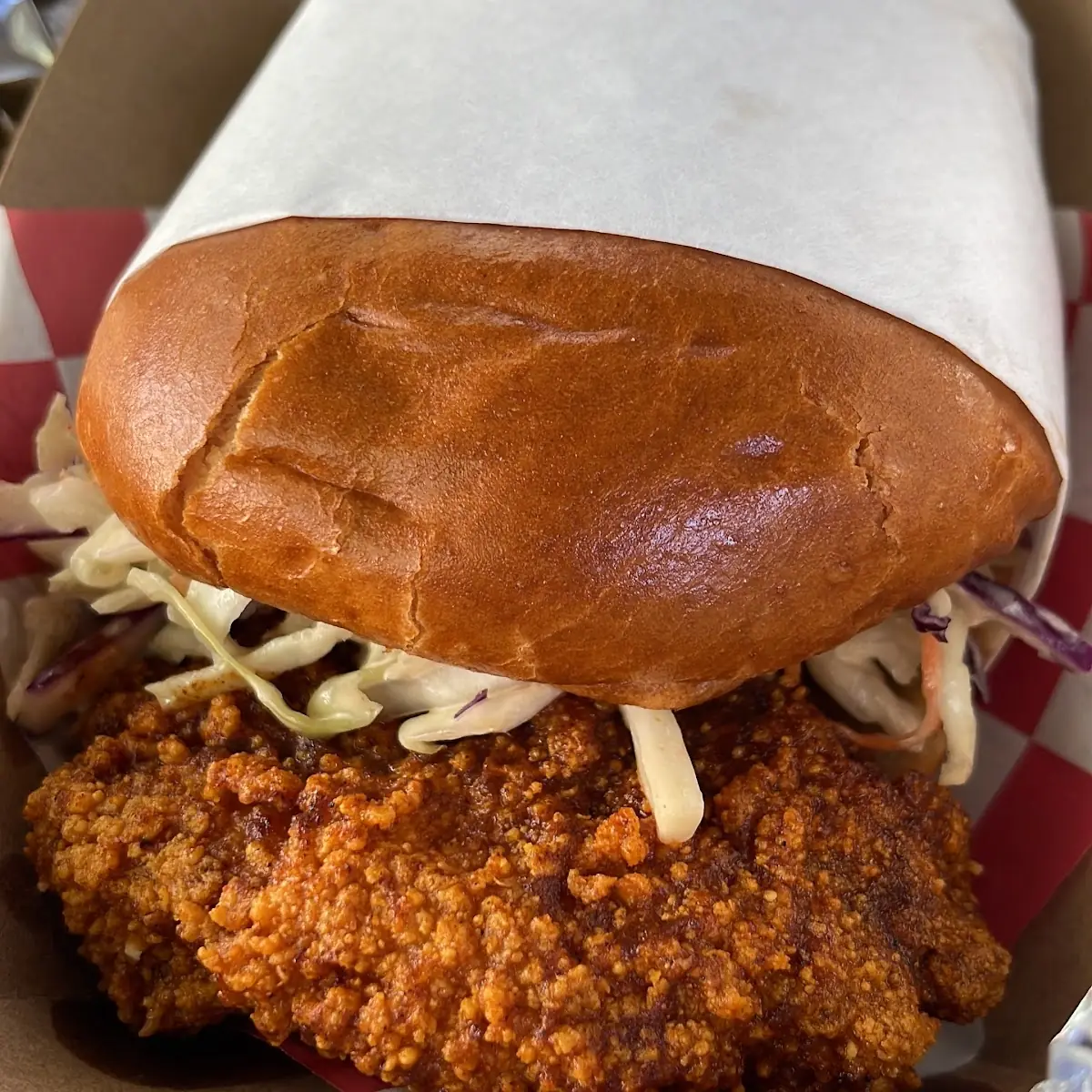 Szechuan Style Hot Chicken Sammy