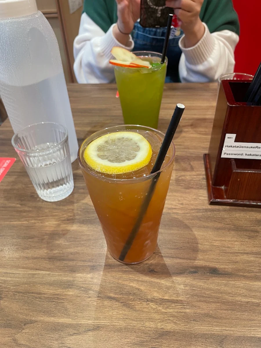 Yuzu Ice Tea, Hakata Gensuke Regent Place - Ramen Professional