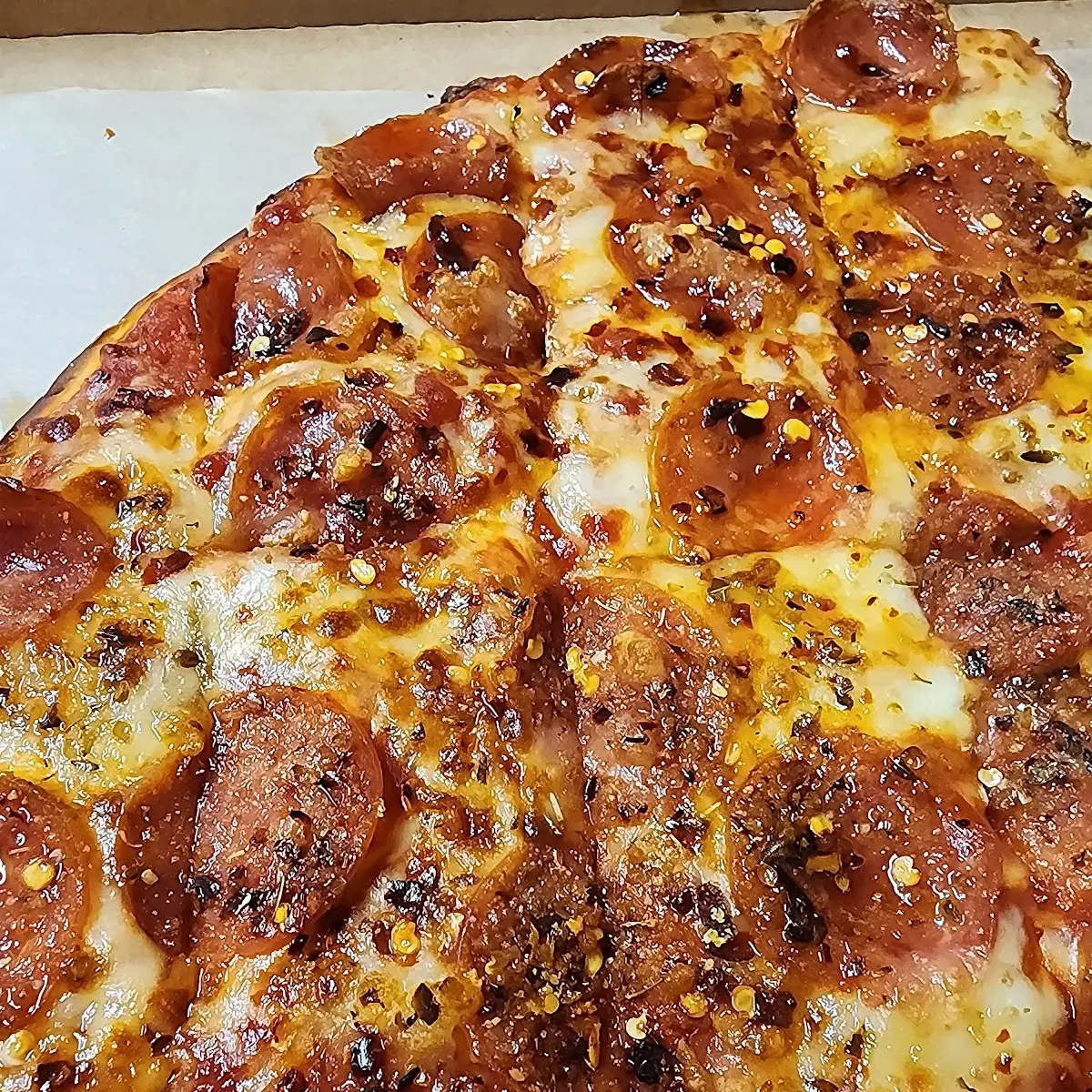 Hot Honey Pepperoni Pizza