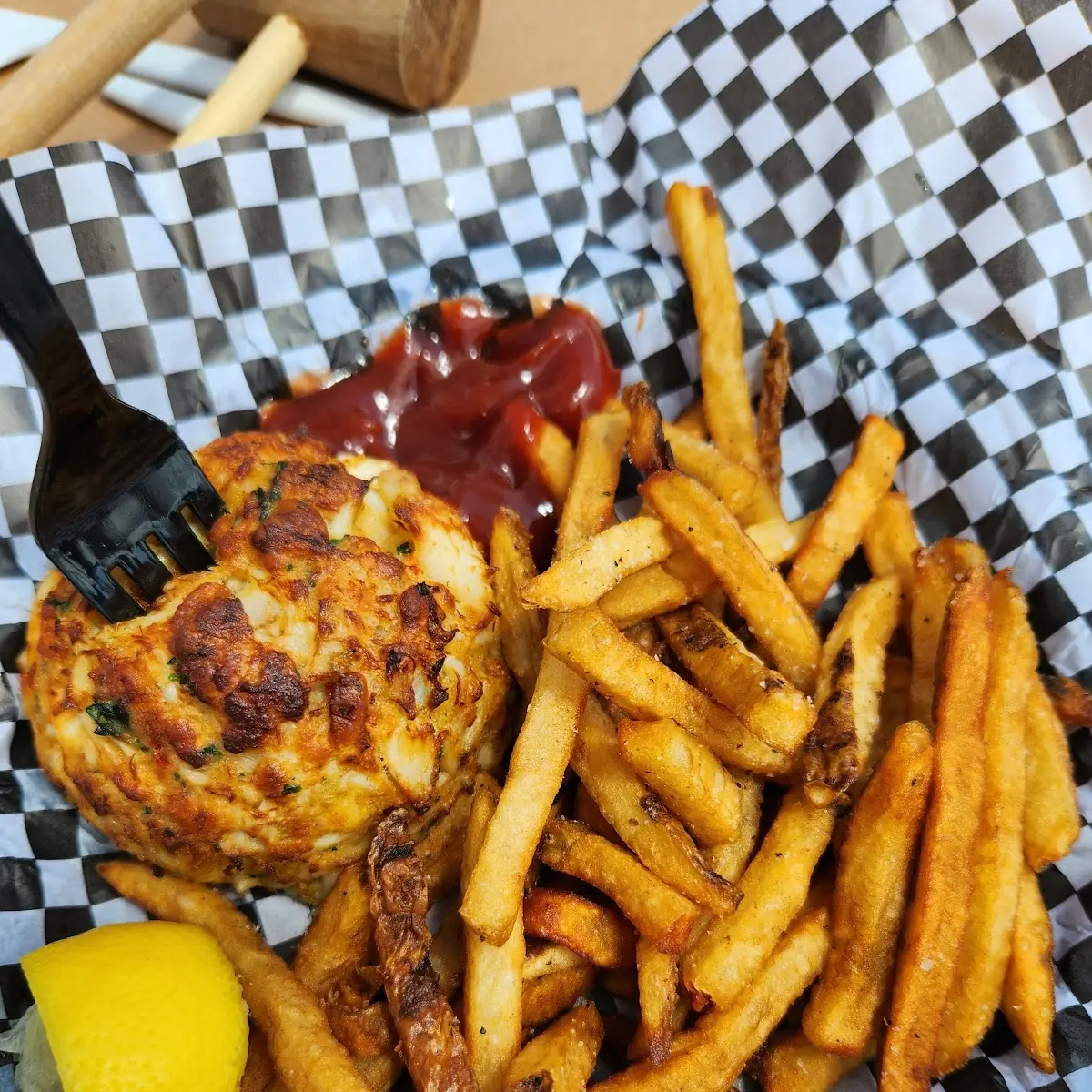 Stuff Crab Cake Sandwich