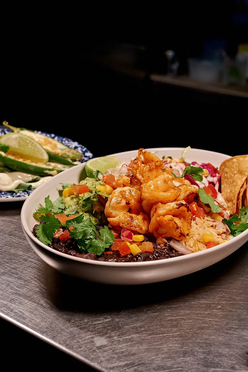 Burrito Bowl with Prawns, La Cabra Mexican St Kilda